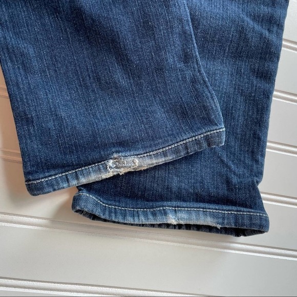 Joe’s Jeans Kennedy Cigarette Straight Denim Blue Size 28 Distressed Hem 30L - Picture 6 of 8